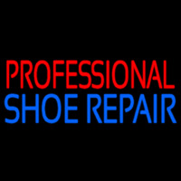 Red Professional Blue Shoe Repair Leuchtreklame