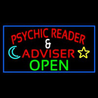 Red Psychic Reader And Advisor With Open Leuchtreklame