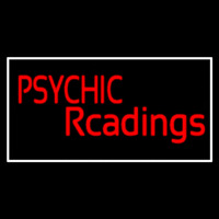 Red Psychic Readings And Blue Border Leuchtreklame