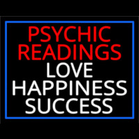 Red Psychic Readings And Love Happiness With Border Success Leuchtreklame