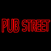 Red Pub Street Leuchtreklame