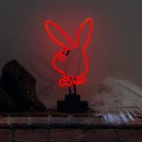 Red Rabbit Desktop Leuchtreklame