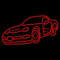 Red Racing Car Leuchtreklame