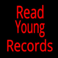 Red Read Young Records Leuchtreklame