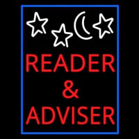 Red Reader And Advisor Leuchtreklame