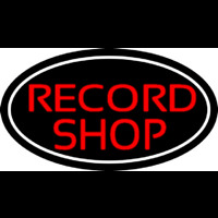 Red Record Shop Block 2 Leuchtreklame