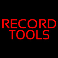 Red Record Tools 1 Leuchtreklame