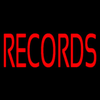 Red Records Block Leuchtreklame