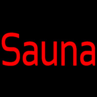 Red Sauna Leuchtreklame