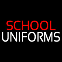 Red School White Uniforms Leuchtreklame