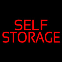 Red Self Storage Leuchtreklame