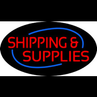 Red Shipping Supplies Deco Style Leuchtreklame