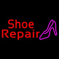 Red Shoe Repair Sandal Leuchtreklame