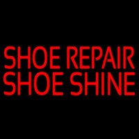 Red Shoe Repair Shoe Shine Leuchtreklame