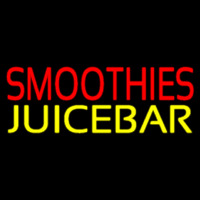 Red Smoothies Juice Bar Yellow Leuchtreklame