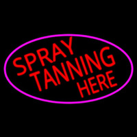 Red Spray Tanning Here Leuchtreklame