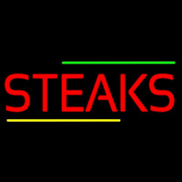 Red Steaks Leuchtreklame