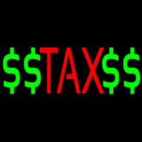 Red Ta  With Dollar Logo Leuchtreklame