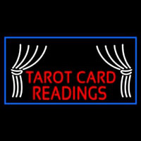 Red Tarot Card Readings Leuchtreklame