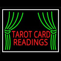 Red Tarot Card Readings With White Border Leuchtreklame