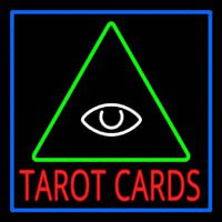 Red Tarot Cards Logo Leuchtreklame