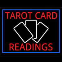 Red Tarot Cards Readings And White Border Leuchtreklame