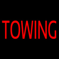 Red Towing Leuchtreklame