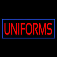 Red Uniforms Blue Border Leuchtreklame