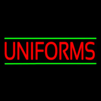Red Uniforms Green Lines Leuchtreklame