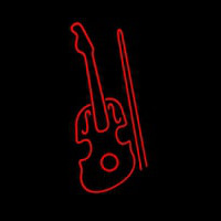 Red Violin Logo Leuchtreklame