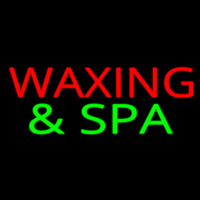 Red Wa ing And Green Spa Leuchtreklame