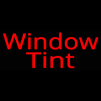 Red Window Tint Leuchtreklame