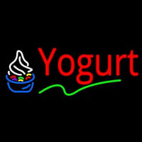 Red Yogurt Logo Leuchtreklame