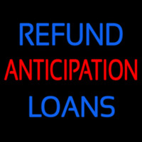 Refund Anticipation Loans Leuchtreklame