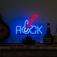 Rock Guitar Desktop Leuchtreklame