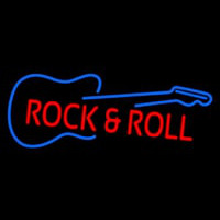 Rock N Roll Guitar Leuchtreklame