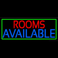 Rooms Available Vacancy With Green Border Leuchtreklame