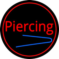 Round Piercing Leuchtreklame