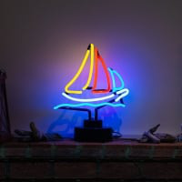 Sailling Boat Desktop Leuchtreklame
