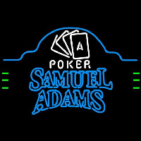 Samuel Adams Poker Ace Cards Beer Sign Leuchtreklame
