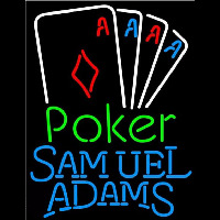 Samuel Adams Poker Tournament Beer Sign Leuchtreklame