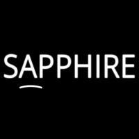 Sapphire Block Leuchtreklame