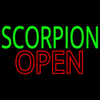Scorpion Open Leuchtreklame