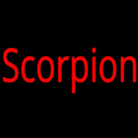 Scorpion Red 1 Leuchtreklame