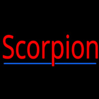 Scorpion Red 3 Leuchtreklame