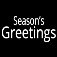 Seasons Greetings Leuchtreklame