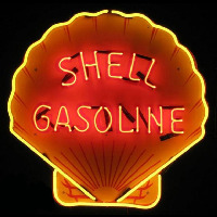 Shell Gasoline Leuchtreklame