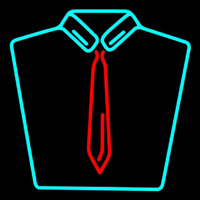Shirt With Tie Logo Leuchtreklame