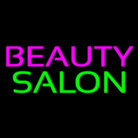 Slanting Beauty Salon Leuchtreklame