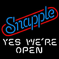 Snapple Yes We are Open Leuchtreklame